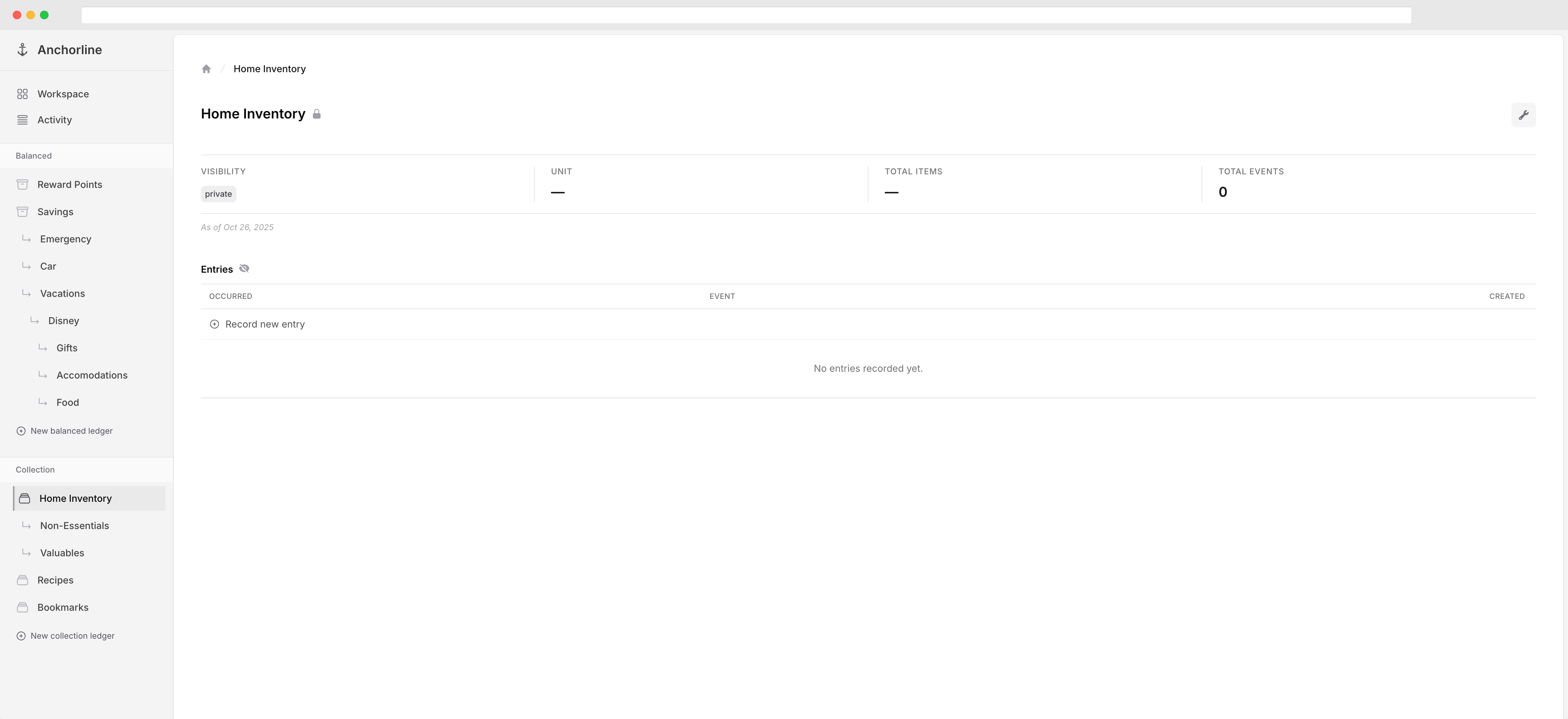 Balances and collections